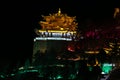 The night view of Moonlight Castle in Diqing, Shangri-La