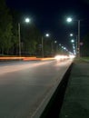 The night view of Morskoi avenue Royalty Free Stock Photo