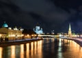 Night view of Moscow Royalty Free Stock Photo