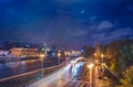 Night view of Moscow city