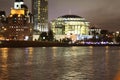 Night view of Moscow International House of Music Royalty Free Stock Photo