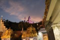 Night view of Murudeshwar Temple - Lord Shiva statue - Gopura - India religious trip - Hindu religion