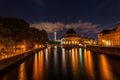 Night view of the Museumsinsel in Berlin Royalty Free Stock Photo