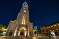 The night view of Myeongdong Cathedral church in Seoul City, South Korea