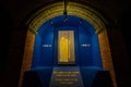 The night view of Myeongdong Cathedral church in Seoul City, South Korea