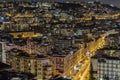 Night view of Naples, Italy