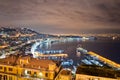 Night view of Naples from Posillipo Royalty Free Stock Photo