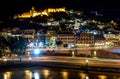 Night view of Narikala fortress and the old town of Tbilisi