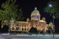 National Assembly of the Republic of Serbia in Belgrade Royalty Free Stock Photo