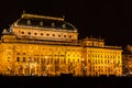 Night view of  the National Theatre, Prague, Czech Republic Royalty Free Stock Photo