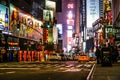 Night view of the New York Times Square TimesSquare Royalty Free Stock Photo