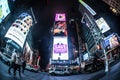 Night view of the New York Times Square TimesSquare Royalty Free Stock Photo