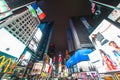 Night view of the New York Times Square TimesSquare Royalty Free Stock Photo