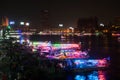 Night view of Nile enbankment in Cairo