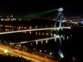 Nočný pohľad na Nový Most