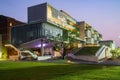 Night view of the NTU Liberal Arts Teaching Hall