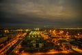 Night view of Odaiba, Tokyo Container Terminal Royalty Free Stock Photo