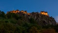 Night view ofEdinburgh Castle, Scotland Royalty Free Stock Photo