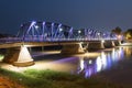 Night View of old Bridge, Chiang mai, Thailand