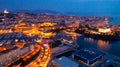 Night view of the old port, Marseille, France Royalty Free Stock Photo