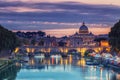 View at St. Peter`s Basilica in Rome, Italy Royalty Free Stock Photo