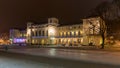 Night view of Old Spa House in Krynica Zdroj Royalty Free Stock Photo