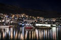 Night view upon old streets of Dubrovnik, Croatia Royalty Free Stock Photo