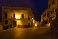 Night view of the old streets in the Tetouan Medina quarter in Northern Morocco. A medina is typically walled, with many narrow Royalty Free Stock Photo