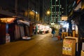 Night View of Outdoor Wet Market Royalty Free Stock Photo