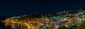 Night view over Ulqin, extra large panoramic view