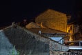 Night view over Veliko Tarnovo in Bulgaria