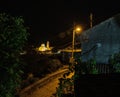 Night view over Veliko Tarnovo in Bulgaria