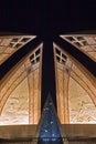 Night view of Pakistan monument in Islamabad