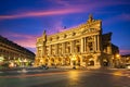 Night view of the Palais Garnier Royalty Free Stock Photo