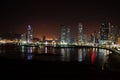 Night View of Panama City, Panama Royalty Free Stock Photo