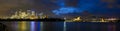 The Night view panorama of Sydney beachfront Royalty Free Stock Photo