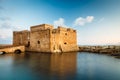 Night view of the Paphos Castle