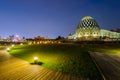 Night view of park in chiayi