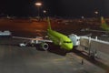 Night view of the passenger terminal at Domodedovo international airport Royalty Free Stock Photo