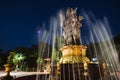 Patung Catur Muka Statue at Night in Denpasar City, Bali, Indonesia