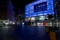 Night view of Piazza Dante and Manor department store