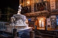 Night view of the Piazza del Duomo in Catania, Sicily, Italy. Royalty Free Stock Photo