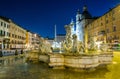 Night view, Piazza Navona, Rome. Italy