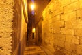 Night view of picturesque old square in Cuenca. Spain Royalty Free Stock Photo