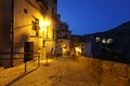 Night view of picturesque old square in Cuenca Royalty Free Stock Photo