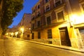 Night view of picturesque old square in Cuenca. Spain Royalty Free Stock Photo