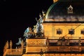 Night View on the Prague National Theater Royalty Free Stock Photo