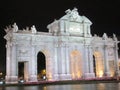 Night view of the Puerta de AlcalÃÂ¡ Madrid Spain Europe