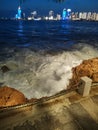 Night view of Qingdao Naval Museum Second