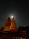 Night view of raghunath temple Royalty Free Stock Photo